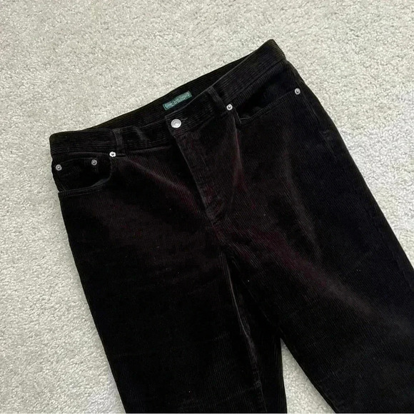 Ralph Lauren Jeans Company Brown Corduroy Pants Wm Sz 10 Wide Leg Boot Cut $199 - Picture 5 of 16